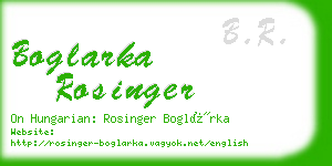 boglarka rosinger business card